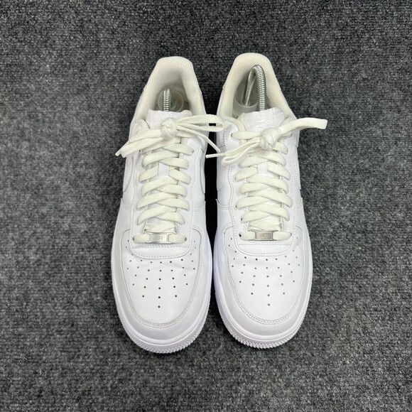 Nike Air Force 1 \'07 Shoes Men\'s Size 12 Triple White Leather Retro Low Athletic main image 6